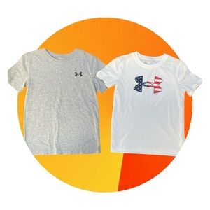 Under Armour Kids' Gray and White Tees